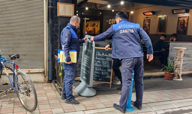 Efeler Belediyesi kent düzeni için denetimde