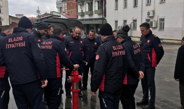 Elazığ’da itfaiye ekiplerinden denetim