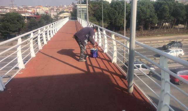 Gebze'de üst geçitler yenileniyor