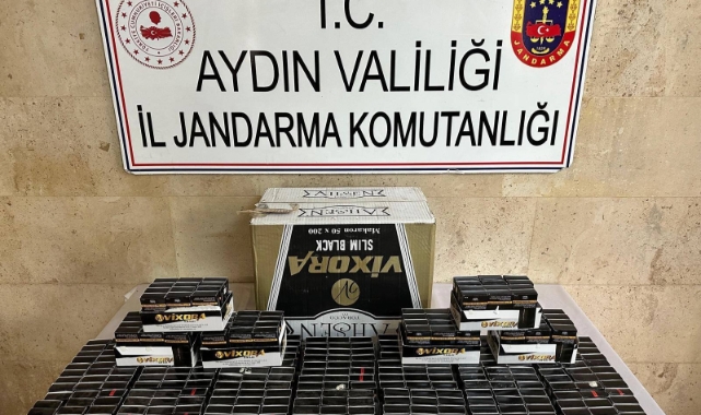 Germencik'te jandarma ekiplerinden kaçak sigara operasyonu