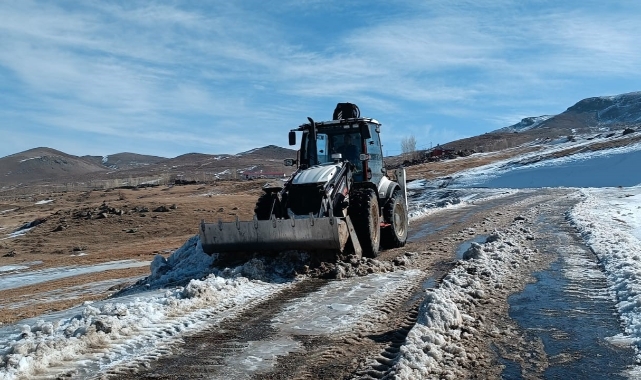 Iğdır'ın dağ köylerinde kapanan yollar açılıyor