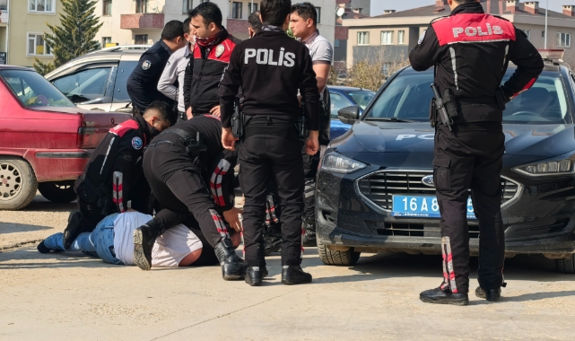 İnegöl'de polise saldıran alkollü sürücü yakalandı