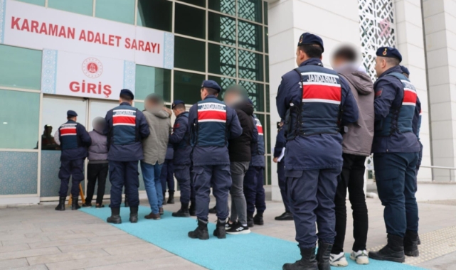 Karaman’da hapis cezası bulunan 4 kişi yakalanarak tutuklandı