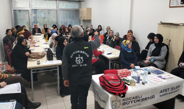 KO-MEK kursiyerlerine afet bilinci eğitimi