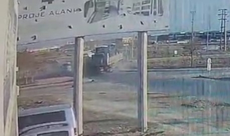 Konya'da polis memurunun şehit olduğu kaza kamerada...