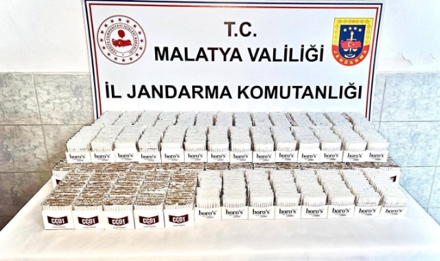Malatya’da çok sayıda makaron ele geçirildi
