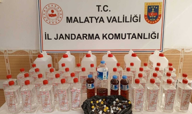Malatya'da sahte alkol operasyonu