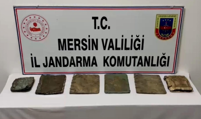 Mersin'de tarihi eser kaçakçılarına operasyon! 3 gözaltı