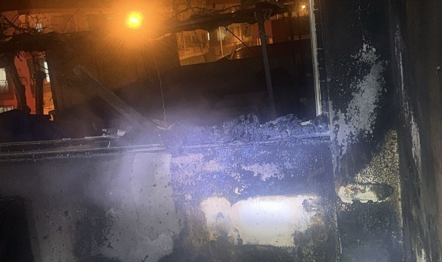 Mersin Tarsus'ta ev yangını