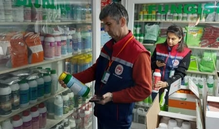 Nazilli'deki gübre bayileri denetimden geçti