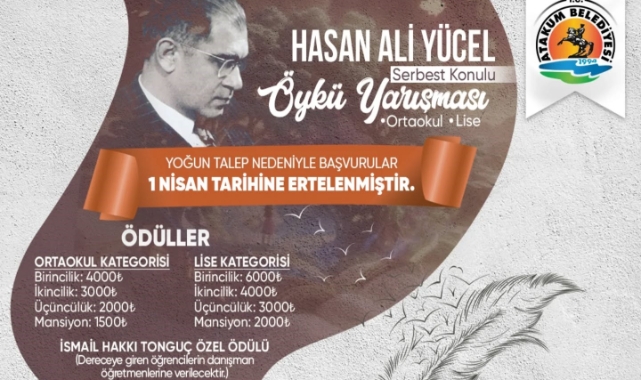 Öykü yarışması başvuru süresi uzatıldı