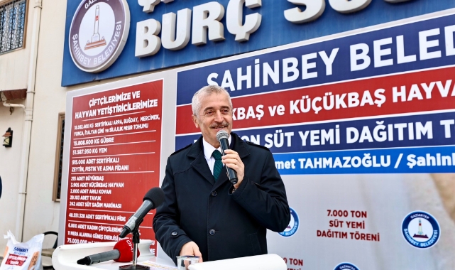 Şahinbey'den çiftçilere 7 bin ton hayvan yemi desteği