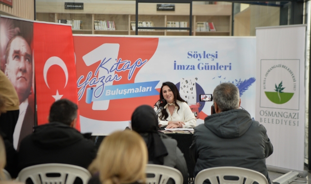 Şair Zeynep Demir'den Osmangazili edebiyatseverlerle keyifli söyleşi