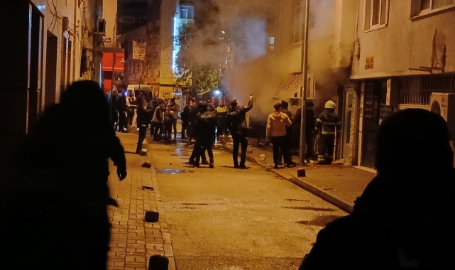 Samsun’da çiçekçi dükkanında yangın