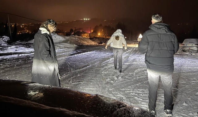 Samsun'da 'kar' eğlencesine gidenler, dönüş yolunda mahsur kaldı