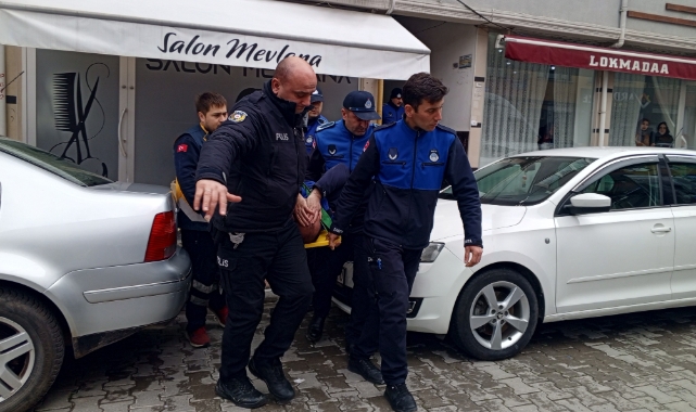 Samsun'da merdivenden düşen zabıta memuru yaralandı