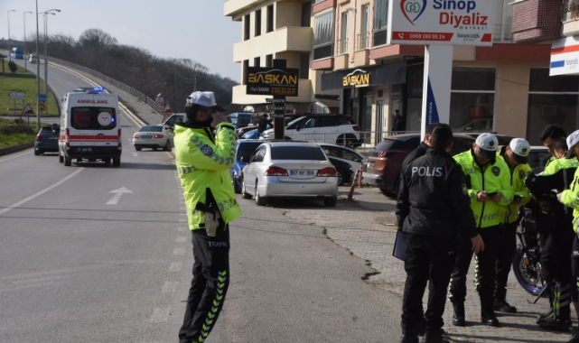 Sinop’ta trafik kazası: 1 yaralı