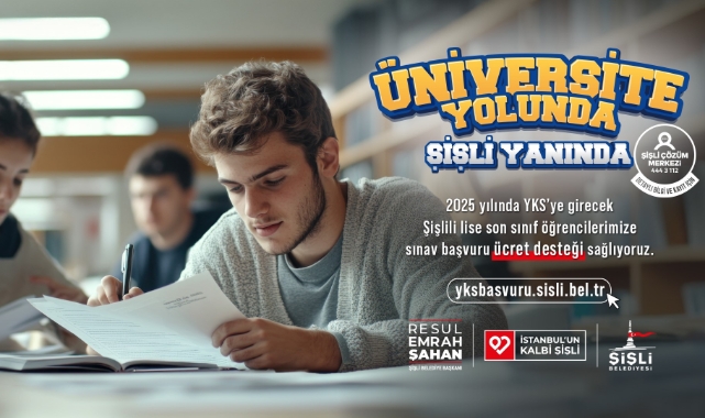 Şişli Belediyesi, YKS’ye girecek öğrencilerin sınav ücretlerini karşılayacak