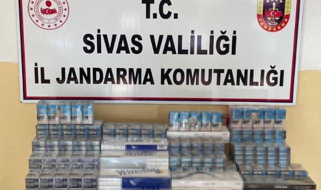 Sivas’ta 2 bin 510 paket kaçak sigara ele geçirildi