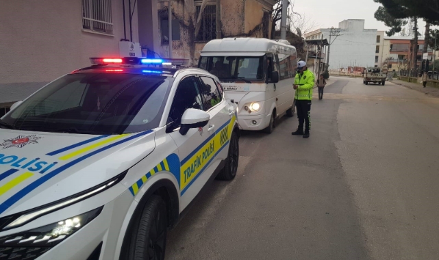 Sultanhisar'da okul servis araçları denetlendi