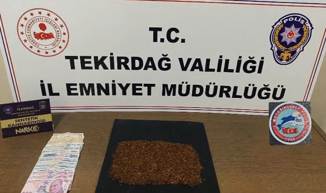 Tekirdağ'da uyuşturucu operasyonu!