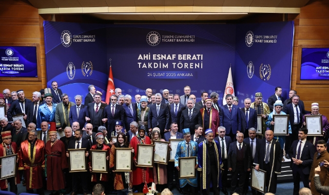 Ticaret Bakanlığı'ndan Ahi Esnaf Beratları Takdim Töreni