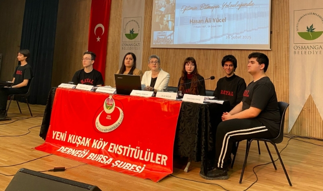 Türk eğitiminin mimarı Hasan Âli Yücel Osmangazi'de öğrencilerle anıldı