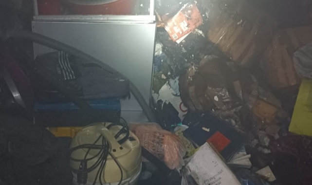 Van'da ev yangını