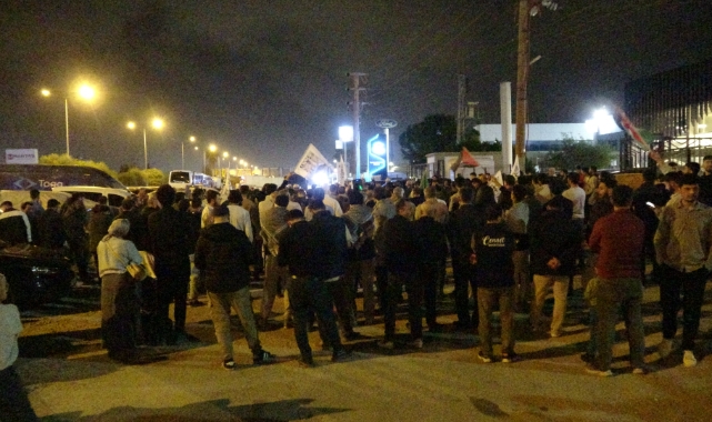 Adana’da ABD konsolosluğu önünde İsrail protestosu