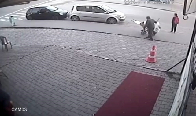 Ankara'daki sandalye hırsızlığı kamerada