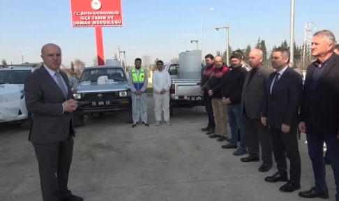 Bafra’da kahverengi kokarca ile mücadeleye start verildi