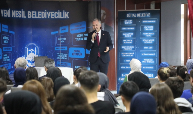 Başkan Taban Tıp Bayramında Sağlık Meslek Lisesi öğrencileriyle  buluştu