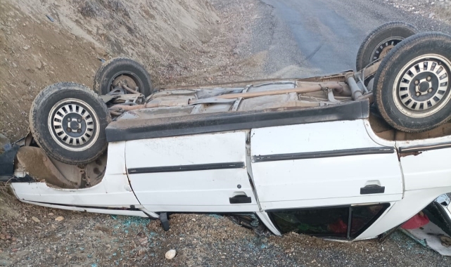 Bingöl'de çiriş otu toplamaya giden şahısları taşıyan aracın freni patladı: 4 yaralı