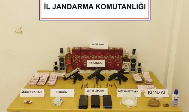 Bodrum’da uyuşturucu ve silah operasyonu!