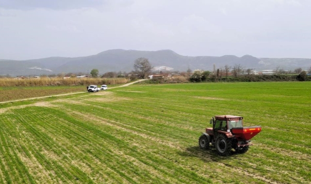 Bursa'da sıvı gübrenin ilk uygulaması başladı