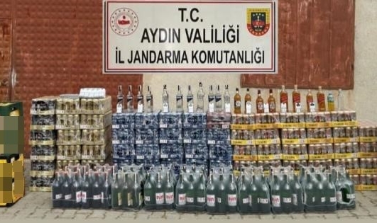 Çine'de sahte içki operasyonu