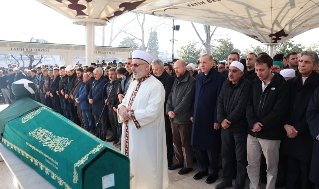 Cumhurbaşkanı Erdoğan Kasım Yağcıoğlu'nın cenaze törenine katıldı