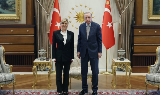Cumhurbaşkanı Erdoğan Kitarovic'i kabul etti