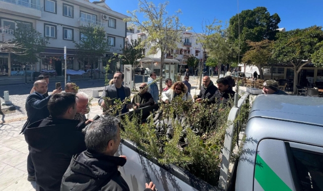 Datça’da bin adet fidan dağıtıldı