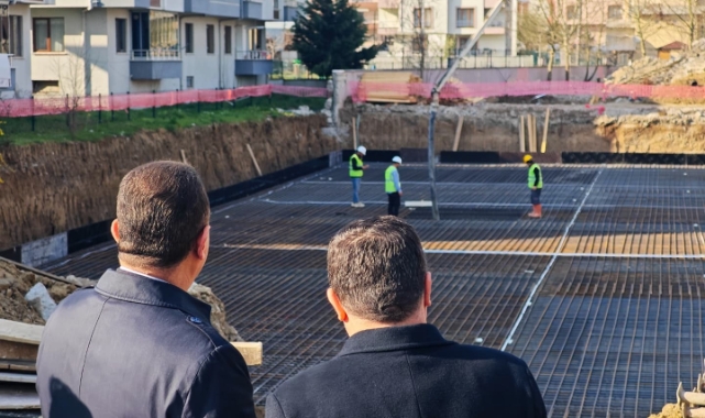 Depremde hasar gören okulun yerine yenisi yapılıyor
