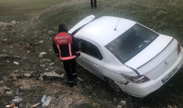 Direksiyon hakimiyetini kaybetti takla attı!