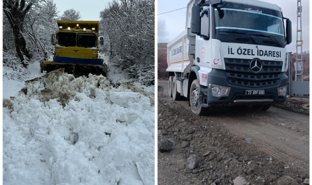 Elazığ’da kapalı köy yolu kalmadı