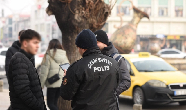 Erzincan il merkezinde güvenlik uygulaması yapıldı