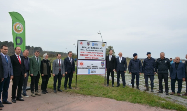 Fidanlar Şehit Savcı Mehmet Selim Kiraz için dikildi