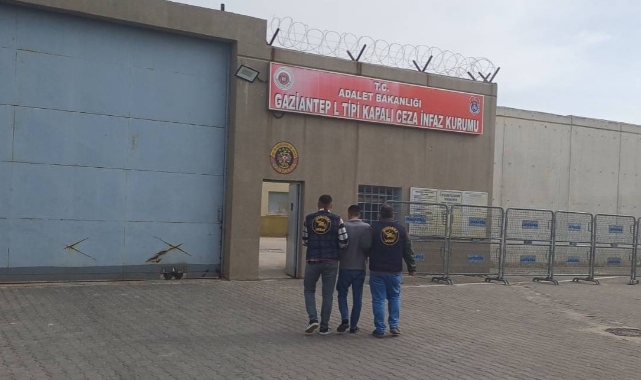 Hapis cezası bulunan firari şahıs Gaziantep'te yakalandı