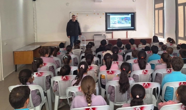 Hisarcık’ta ilkokul öğrencilerine teknoloji bağımlılığı semineri