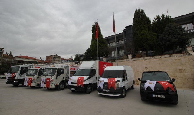 Honaz Belediyesi araç filosuna 6 yeni araç katıldı