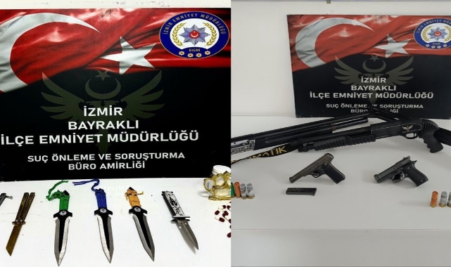 İzmir'de silah operasyonu! 5 kişi gözaltına alındı