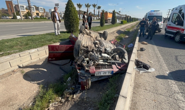 Kahramanmaraş’ta iki otomobil çarpıştı: 6 yaralı