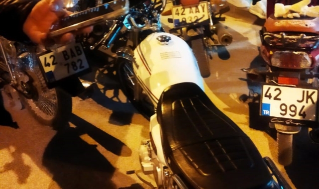 Karapınar'da motosiklet denetimi